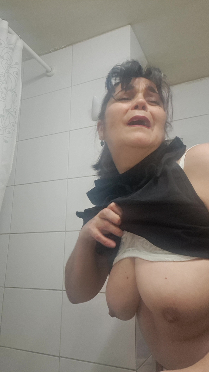 Mommy big hairy pussy: Mom Imagines Having Secret Sex with Him in the Bathroom.