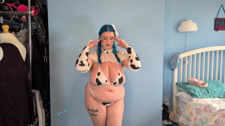 Alice_Mayflower_Scottish: In een Hucow veranderen en smeken om sperma - solo meisje