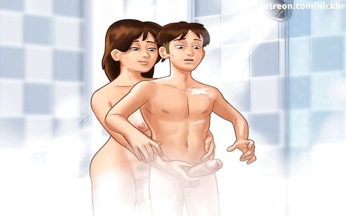 Cartoon Universal: Saga letnia część 31 - gorąca mamusia szarpanie przez dużego kutasa (francuski sub)