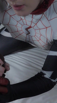 Spider Girl Femboy Trap Face Fucked by Miles Morales BBC