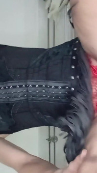 Spanish Crossdresser Riding Dick