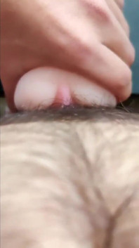 Velký penis v těsném fleshlightu