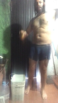 Taking a Bath.