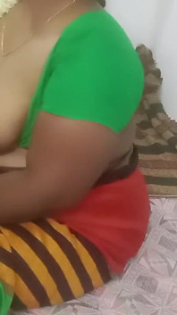 Tamil Saree Sexy žena v domácnosti Tvrdě