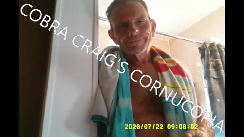 COBRA CRAIG: 8-21-2026 2 uur douche compilatie Cobra's wrijven strokin Jokin jeukend