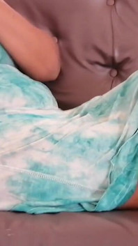Aunty Smokes a Cigaratte in Night Gown