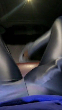 I Cum in Supertight Leggings on the Bus Getting Back From Training