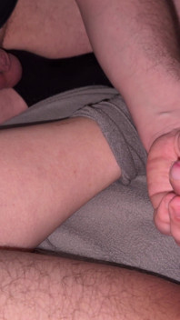 Jerking off @jerkbuddy 's Hot Little Dick Until He Cums