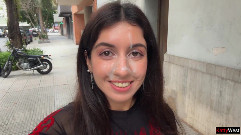 Katty West: Saya suka berjalan, semuanya dalam sperma! Tolong di muka saya! -...