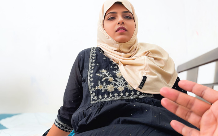 Sexy Komal: Lembut dan Desi Muslim Hijab Kakak Tiri Cantik Ketat Vagina...