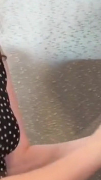 A Cute Giggeling MILF Gives His Tiny Dick a Quick Handjob