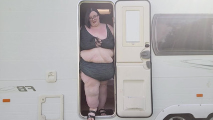 SSBBWLadyBrads: Caravan tiny door part 2