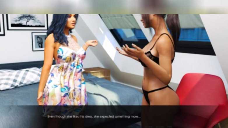 3DXXXTEEN2 Cartoon: Anna and Emily turn heads at the party. 3D porn - Cartoon...