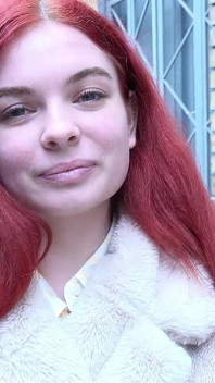 GERMAN SCOUT - Redhead small teen Miss Olivia at casting fuck