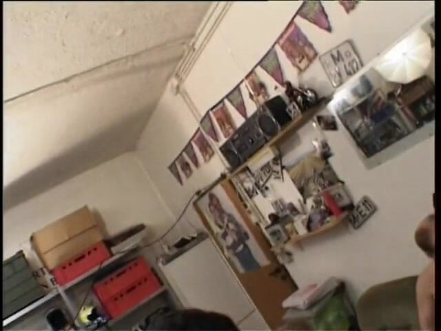 Lucky Cooch: Pierced blonde chick gets banged by a few horny dudes