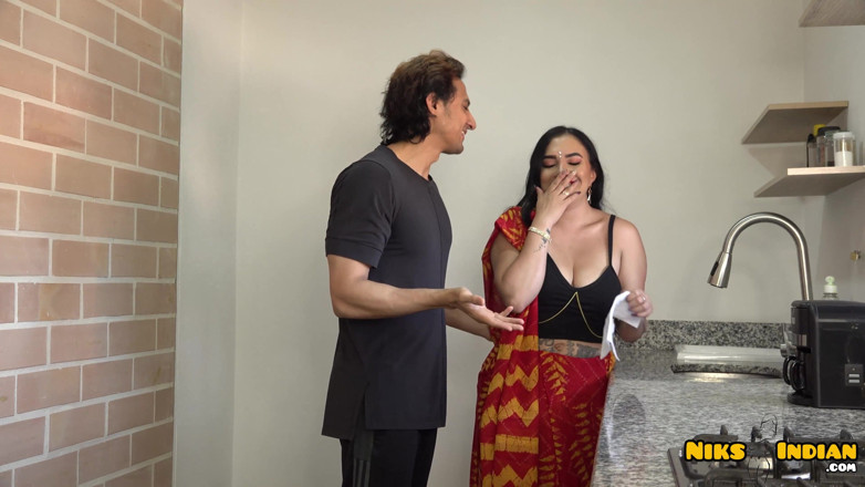 Niks Indian: Shy Big Boobs MILF Bhabhi Fucked Hard by Devar