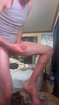 Éjacule mon 10 dans une grosse blanche sur mon sz de 15 pieds, gros plan sur le pied de la cheville