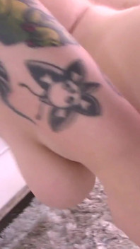 BBW Scarlet LaVey goth ogromne cycki połykają