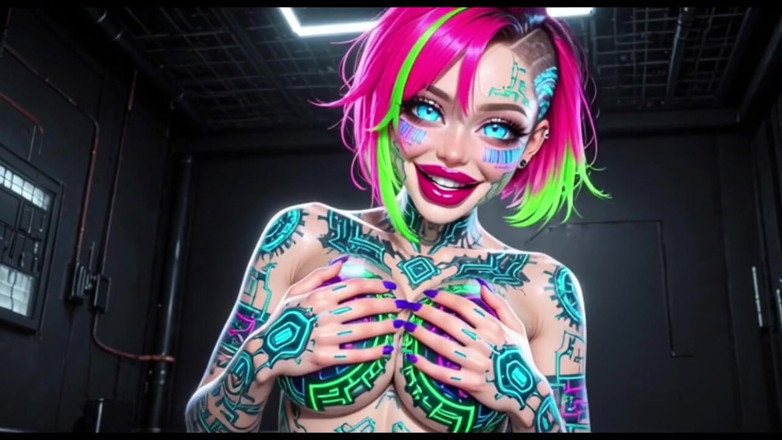 Hot girl dancing: Cute Sexy Talk and Boobs, Ai Animation