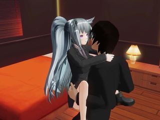 H3DC: 3D Hentai nevlastní sestra pozvala spolužáka na sex
