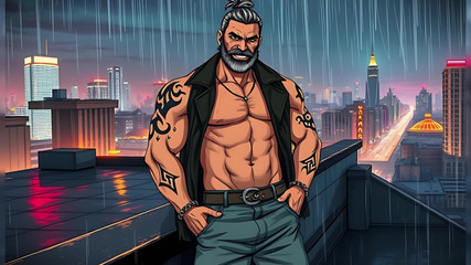 Erotic Man: Starka hunky män gjorda med ai