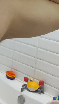 Big Woman's Muscles Flexing