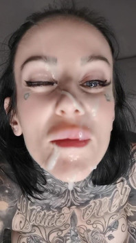 Huge cum facial