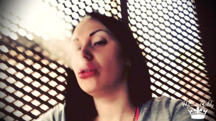 Goddess Misha Goldy: Blowing shisha smoke from itching nose and scratching it all...