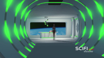 3dxpassion-transgender: Sci-Fi lust. 3d space shemale plays with a horny girl in...