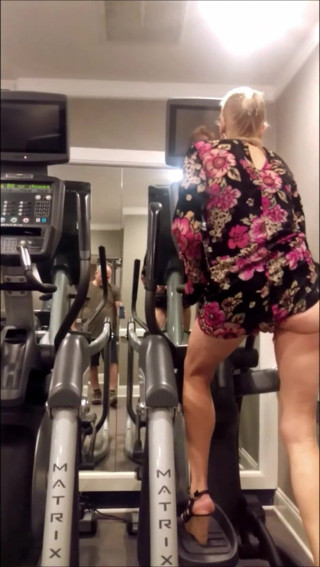 Fantasy Milf: Elliptical Machine Squirting