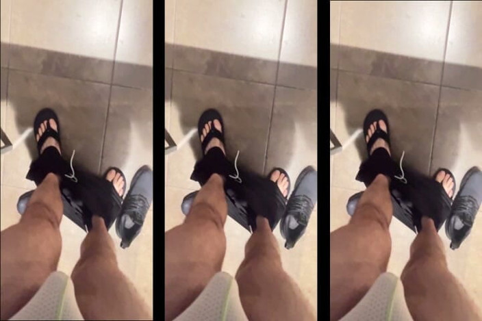 Hairy Wolf: Handsome Hairy Hung Shower Bator Horny at the Gym Needed...