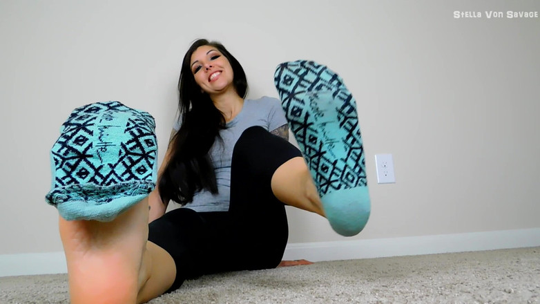 Stella Von Savage: 小児科のソックスJOIと精液カウントダウン