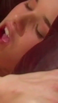 Seductive Brunette Gets Fingered and Fucked on the Couch