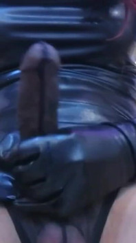 Cum & Piss in Black Nylon and Leather Promo