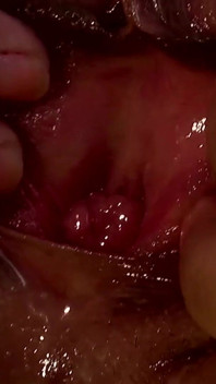 Pretty blonde masturbates her horny pussy