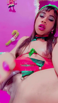 Elfa Hot Sexy Colombian Christmas Girl Need Ur Love for Christmass Stepdaddy Love