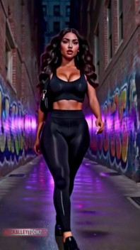 Friday Nightbeautiful Curvy Latina Model Walks