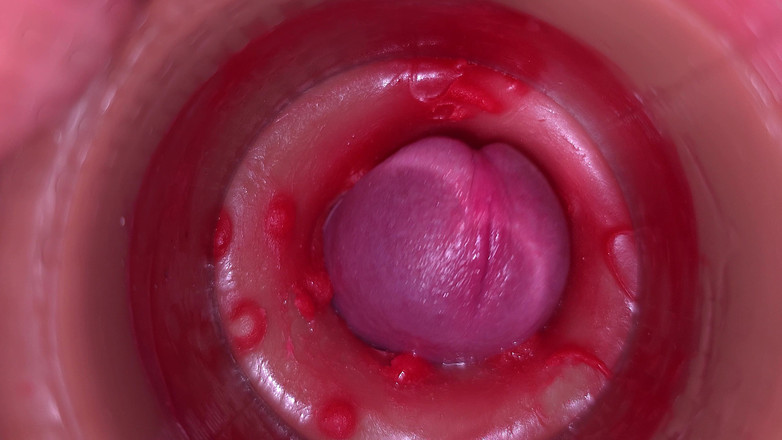 Creme sperm: Kamera in vagina, Gebärmutterhals, pOV, creampie 4k