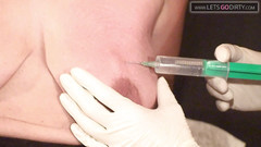 VintageXMovies: Milf gets tits injected while bound and blind folded