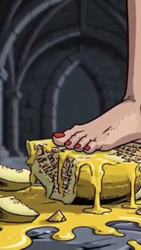 Maleficent's Dirty Feet - experimentální kreslený foot fetiš