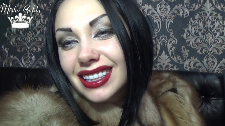 Goddess Misha Goldy: Îmi iubești buzele și rujul