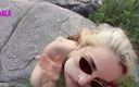 Bad girl sex: Sex i naturen. Argentinsk blondin suger min kuk utomhus. San...