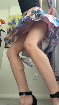 Slow Motion Skirt Twist No Panties