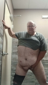Jerking off in a Public Bathroom.