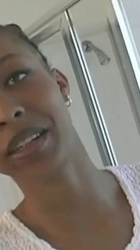 Slim Chocolate Babe Experiences an Intense Orgasm While a Guy Drills Her Shaved Cunt