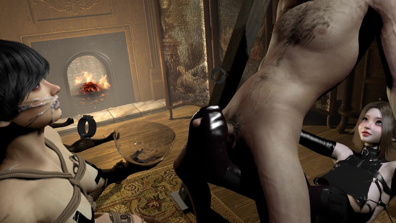 Wraith ward: Puta De Látex Tiene Un Trío De Dominatrix Bondage