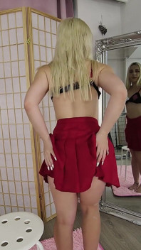 Ellie Shoule - consolador y espejos