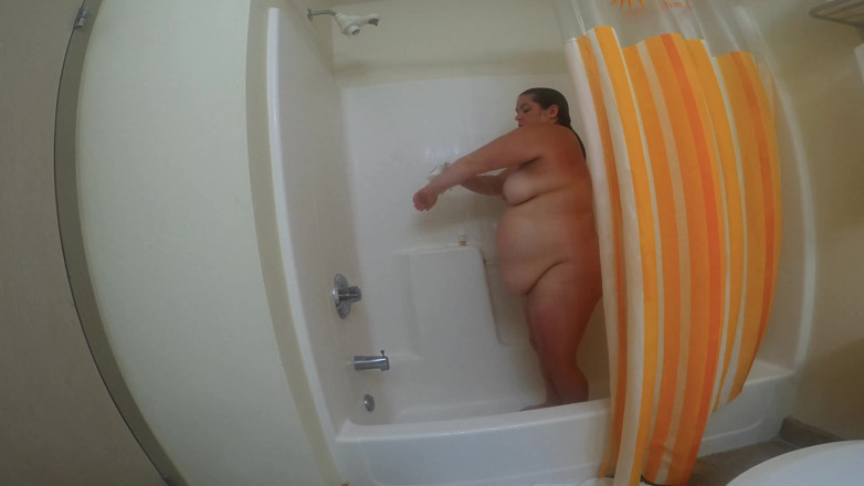 SexyNEBBW: Sexy BBW hotel morning shower