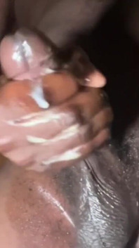 Horny Breeding Big Black Cock Stroking and Cumming Hard