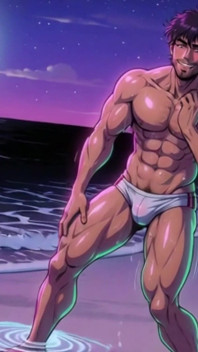 Ai Muscle Hunks na pláži